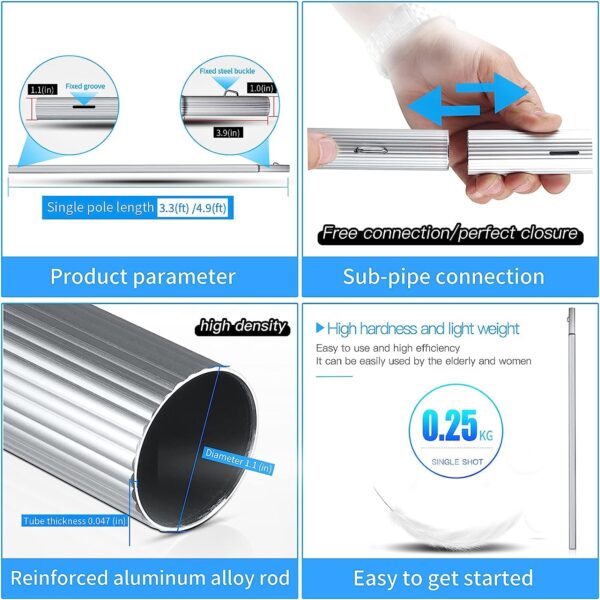 Water Fed Pole Kit‘s Accessories 1M Pole - 1 Pack - Image 3