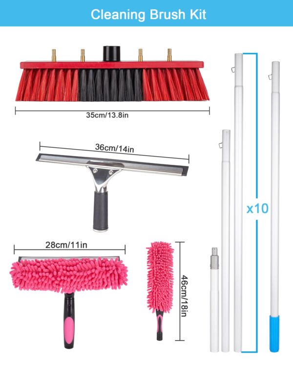 40ft Extendable Water Fed Cleaning Brush Kit - Image 7