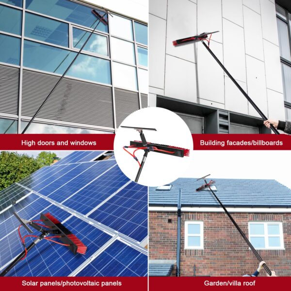 35ft Extendable Solar Panel & Window Cleaning Kit - Image 8
