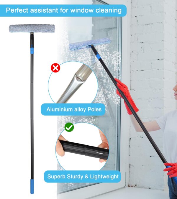 Window Cleaning Kit with Extension Pole & Bucket - Image 8