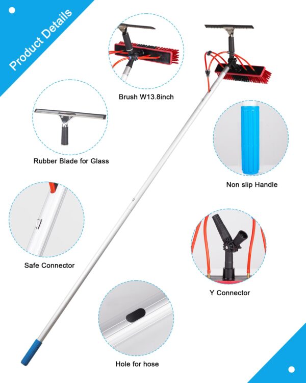 40ft Extendable Water Fed Cleaning Brush Kit - Image 6
