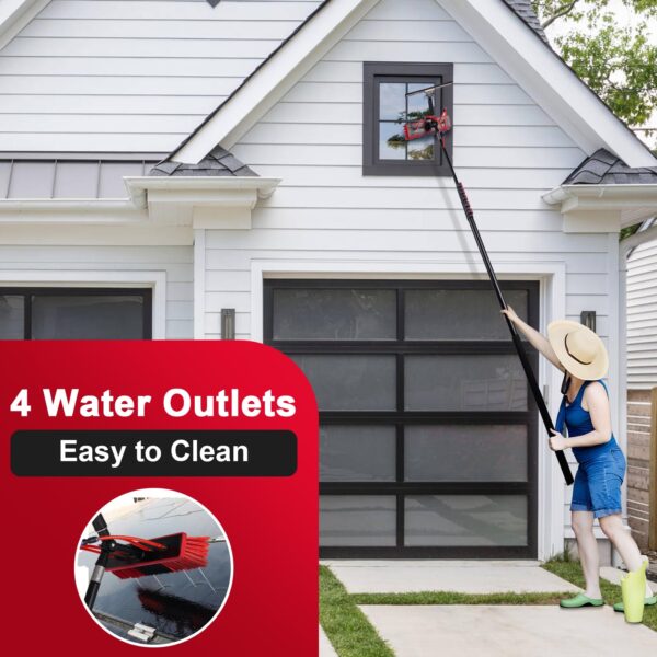 30ft Telescopic Solar Panel & Window Cleaning Kit - Image 5