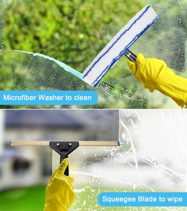 Window Cleaning Kit with Extension Pole & Bucket - Image 6