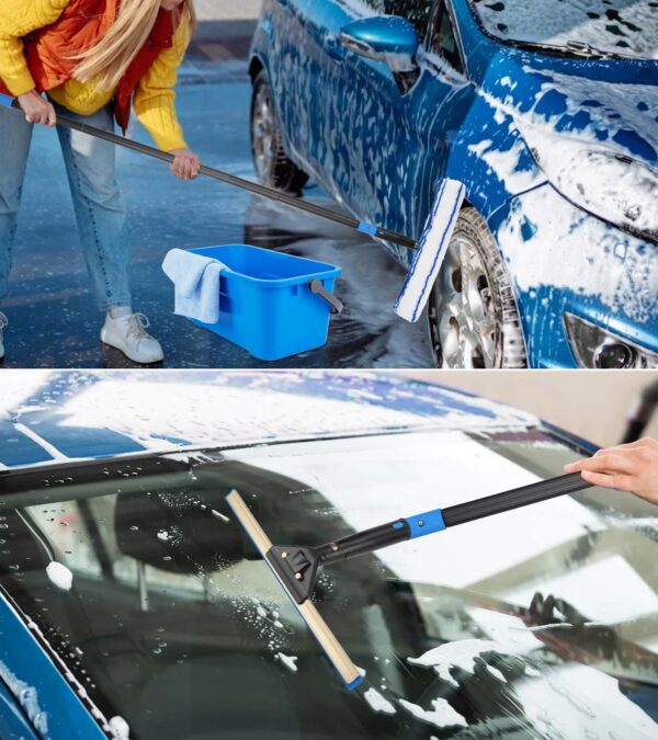 Window Cleaning Kit with Extension Pole & Bucket - Image 5