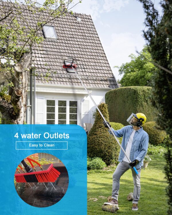 40ft Extendable Water Fed Cleaning Brush Kit - Image 3